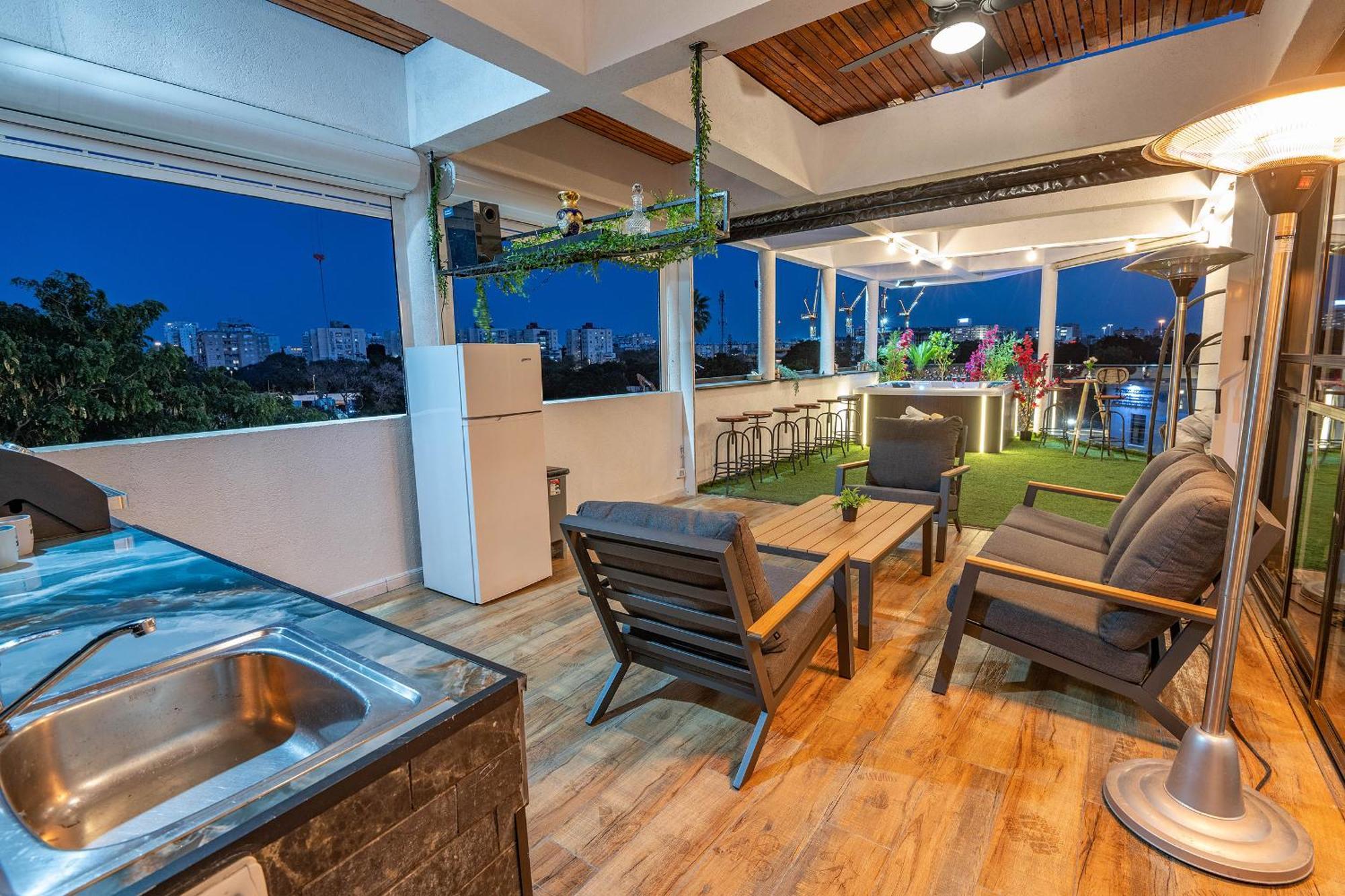 דירות Luxurious Penthouse In Tel Aviv With Pool חדר תמונה