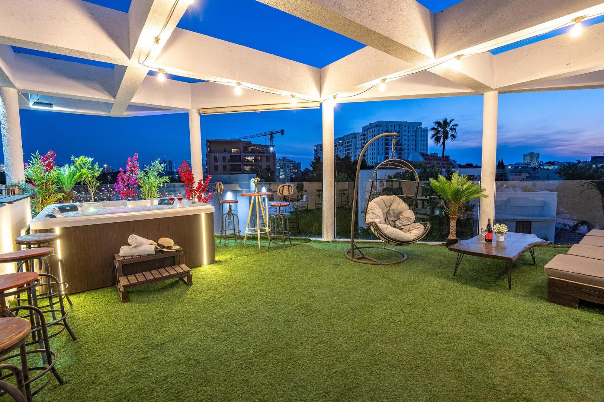 דירות Luxurious Penthouse In Tel Aviv With Pool חדר תמונה